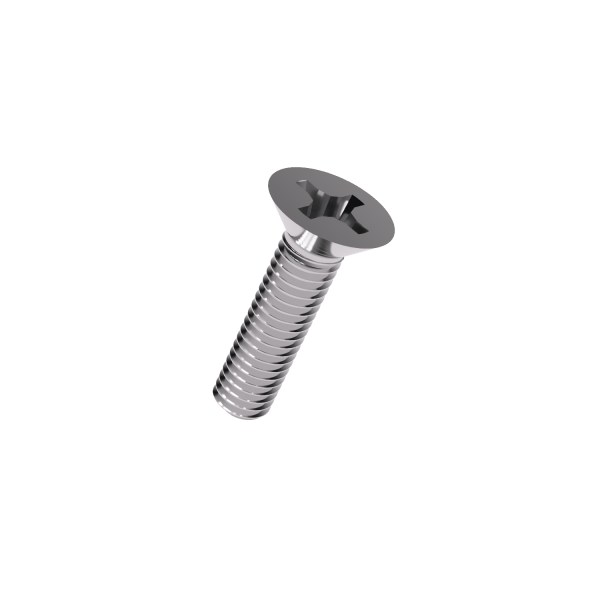 M2 x 5 Pozi Countersunk Screw A4 Stainless Steel