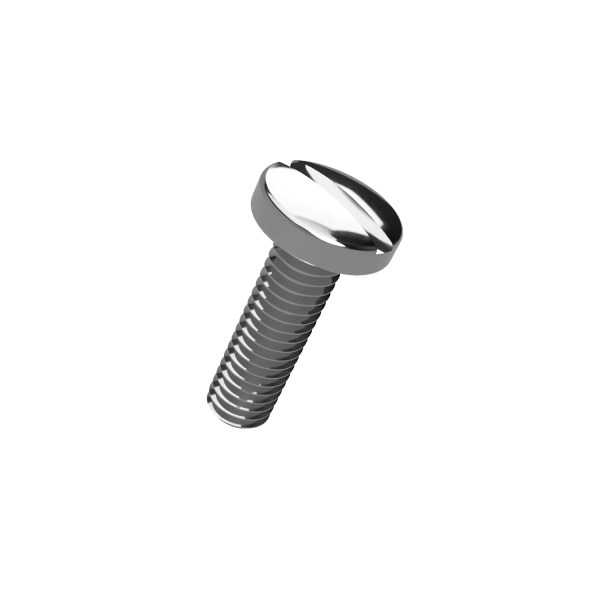 M2 x 10 Slotted Pan Screw A4 Stainless Steel